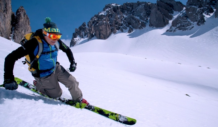 point of telemark skiing