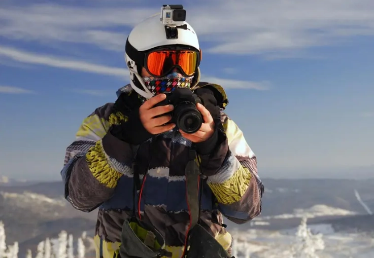 Ski photography camera