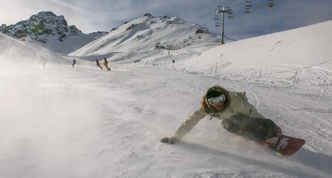 snowboard T-bar lift