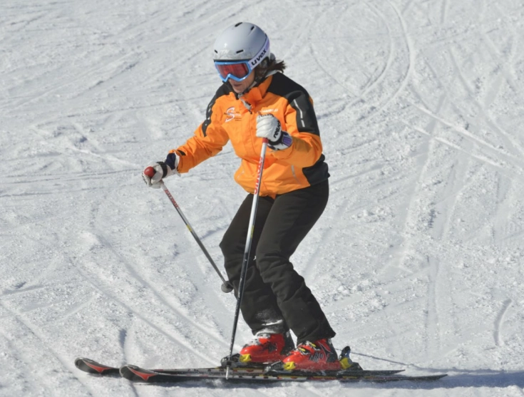 parallel ski turns