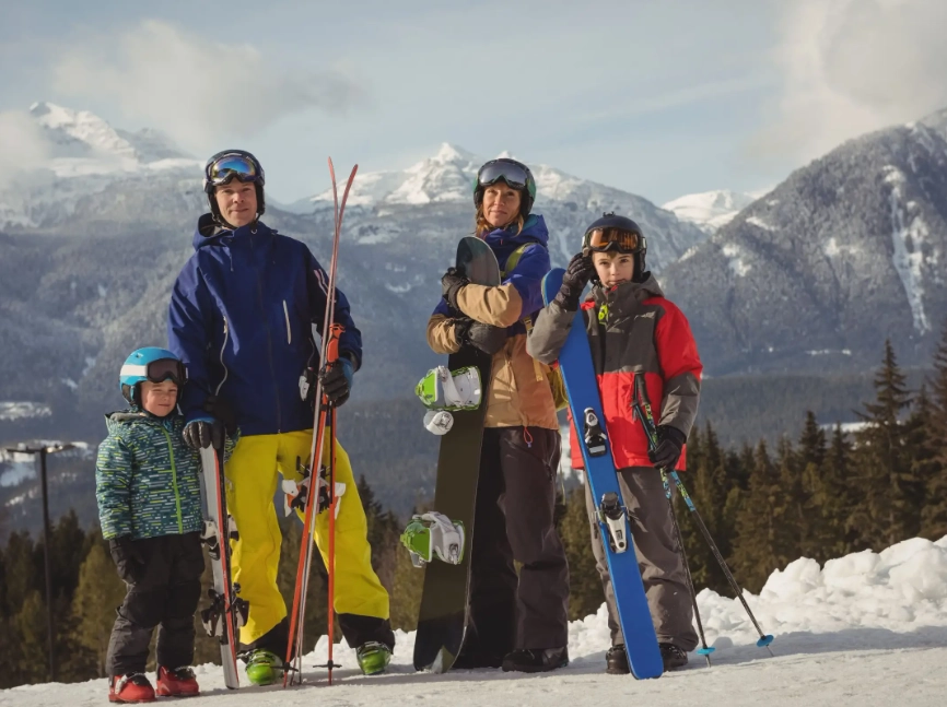 ski holidays with kids