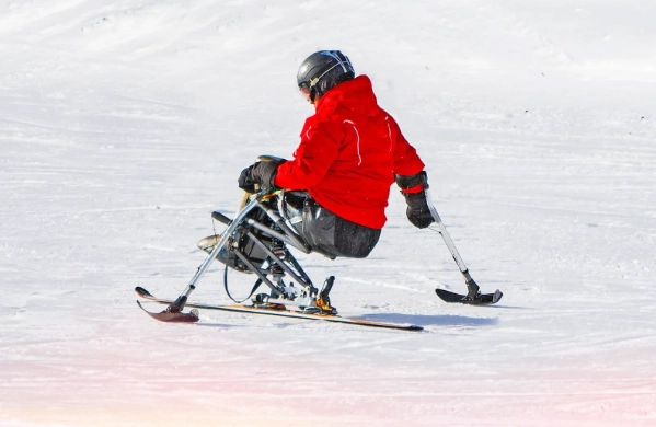 adaptive skier