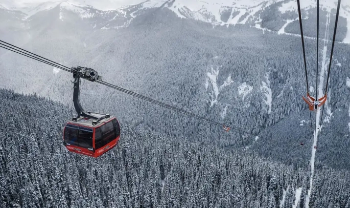T-bar ski lift