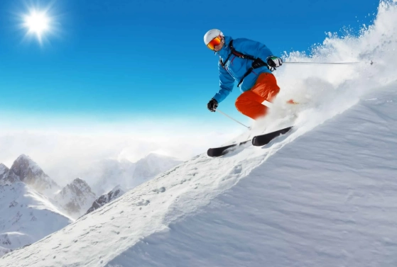 quiet upper body skiing