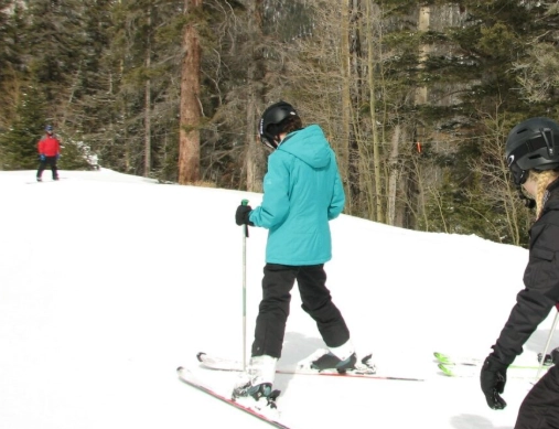first ski lesson