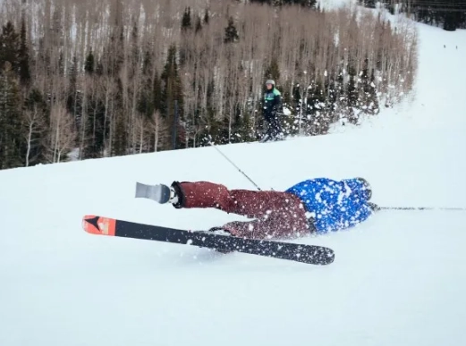 skiing fall recovery