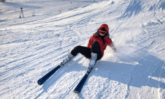 how to get up after falling skiing