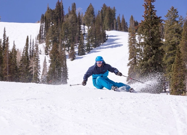 beginner park skiing