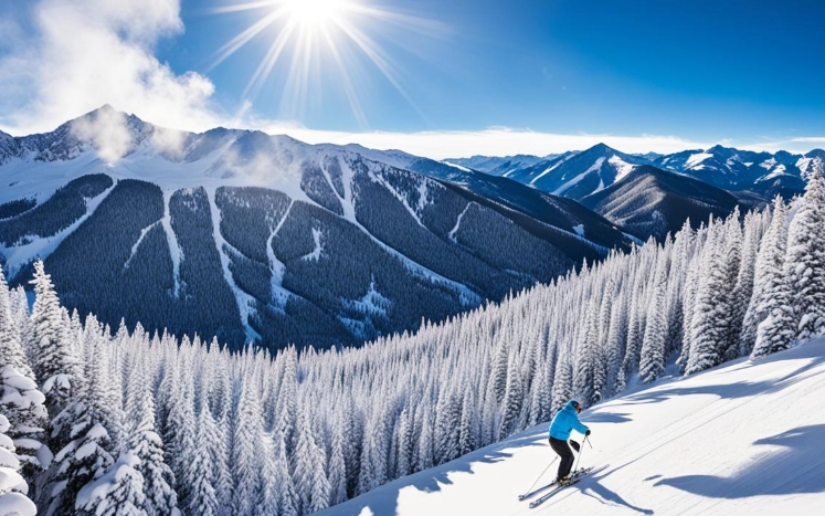 best mountain views skiing